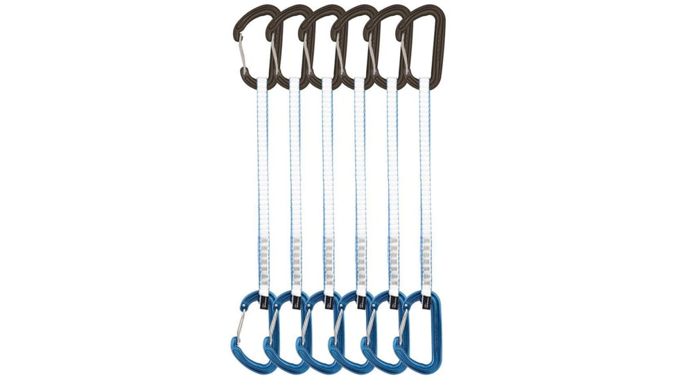 DMM Spectre Quickdraw, 6 Pack, Matt Grey/Blue, 25 cm, A358-25BLAP6