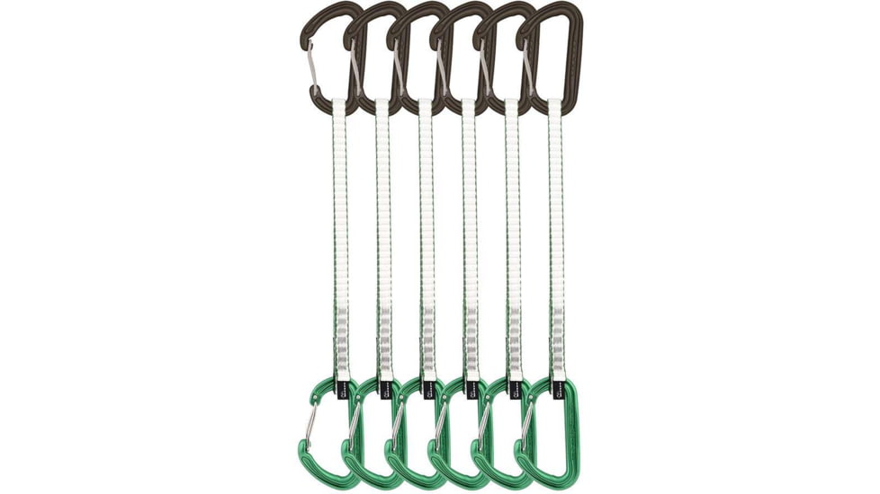 DMM Spectre Quickdraw, 6 Pack, Matt Grey/Green, 25 cm, A358-25GRAP6