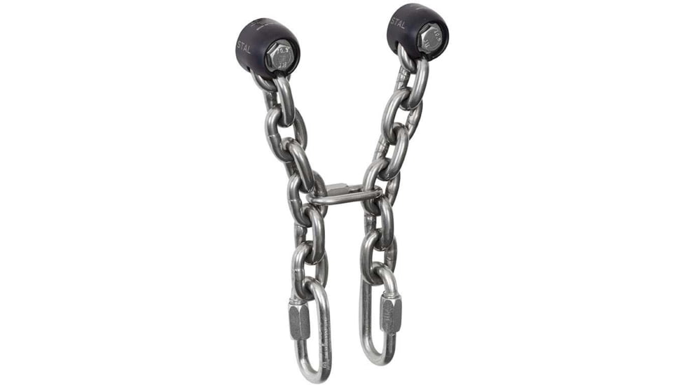 DMM Stal Anchors, Stainless Bottom Rope, Black/Silver, ST-SSTPMR