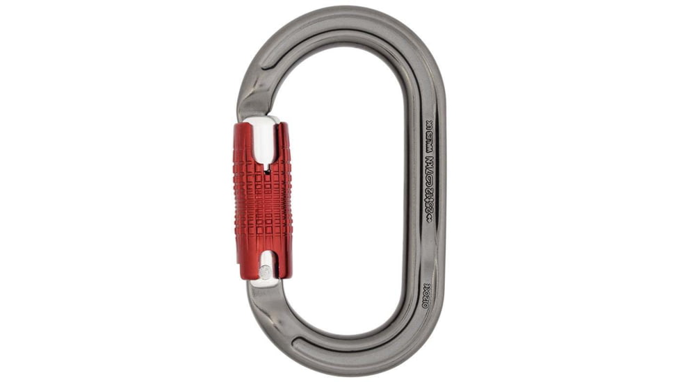 DMM Ultra O Carabiner, Kwiklock, Titanium/Red, A323