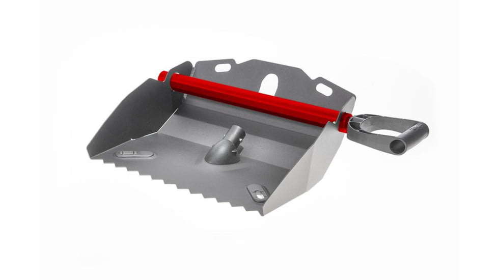 DMOS Alpha Shovel, Fire Red w/ Gunmetal Blade, ARD3001-HT