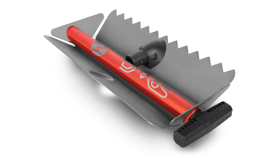 DMOS Stealth Shovel, Fire Red w/ Gunmetal Blade, SRD3001-HT