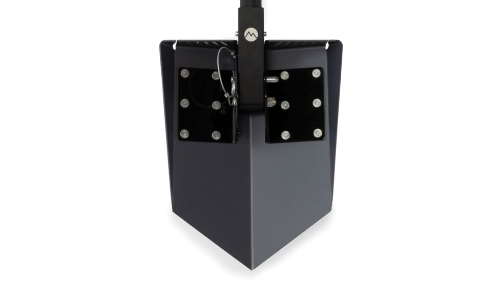 DMOS The Delta Pro Gunmetal Shovel, 24in x 11in x 2.75in, Gunmetal Anodized Aircraft Grade 6000 Series Aluminum Blade, DSAL-BKGN