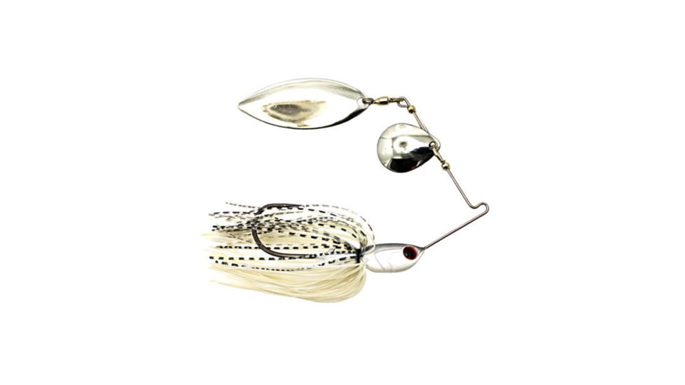 Dobyns D-Blade Advantage Series Spinnerbaits, Colorado/Willow Blade, 3/8oz, Shimmer Shad, ADV 3/8 A03 COL/WIL
