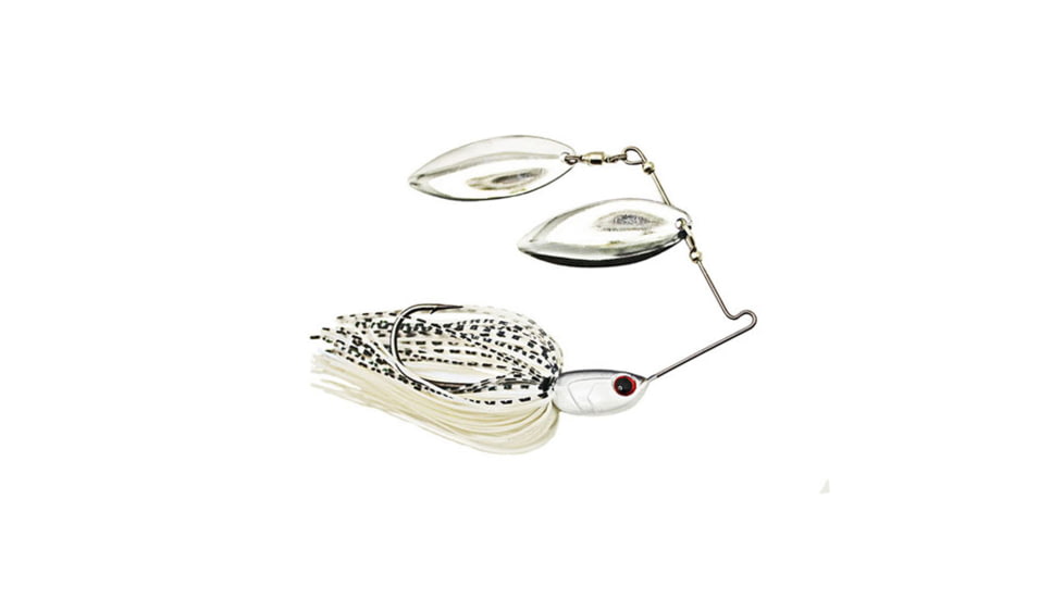 Dobyns D-Blade Advantage Series Spinnerbaits, Willow/Willow Blade, 3/8oz, Shimmer Shad, ADV 3/8 A03 WIL/WIL