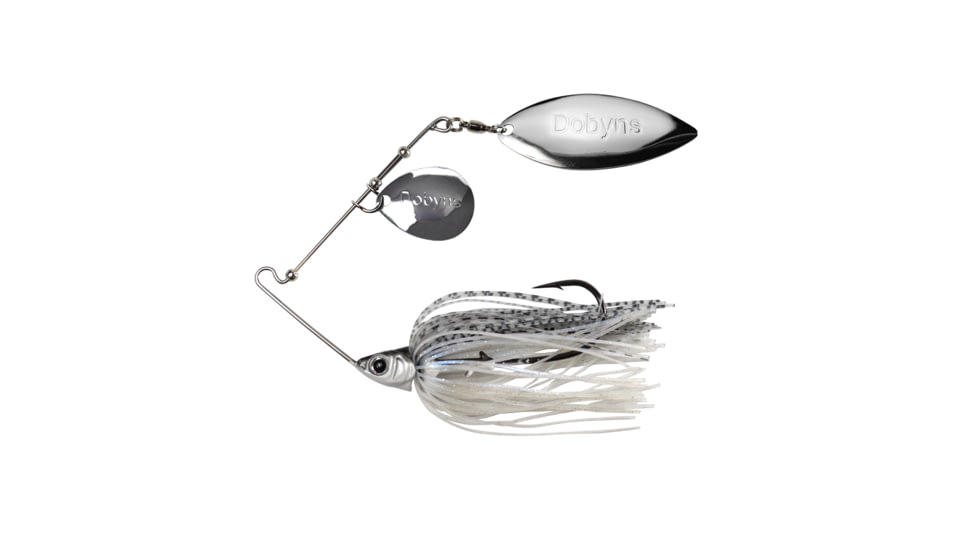 Dobyns D-Blade Beast Series Spinnerbaits, Colorado/Willow Blade, 3/8oz, Shimmer Shad, BST 3/8 B03 COL/WIL