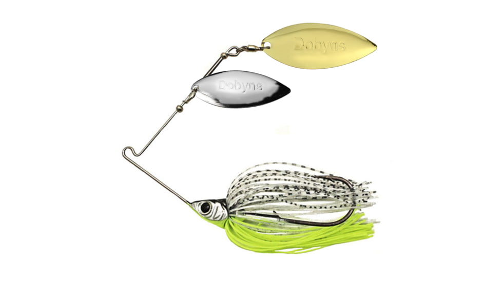 Dobyns D-Blade Beast Series Spinnerbaits, Willow/Willow Blade, 3/8oz, Chartreuse Shad, BST 3/8 B08 WIL/WIL