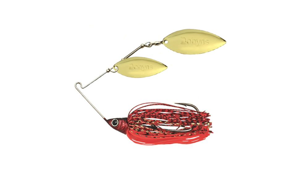 Dobyns D-Blade Beast Series Spinnerbaits, Willow/Willow Blade, 3/8oz, Delta Craw, BST 3/8 B01 WIL/WIL