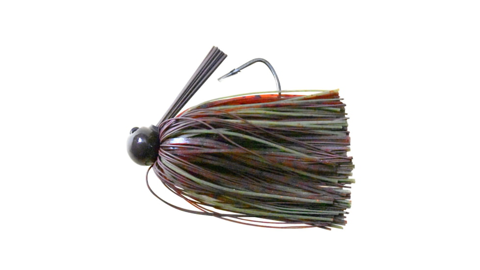 Dobyns Extreme Football Jig, Single Pack, 3/8oz, Root Beer &amp; Green Pumpkin Craw, SFB EWG RB/GP 3/8 1PK