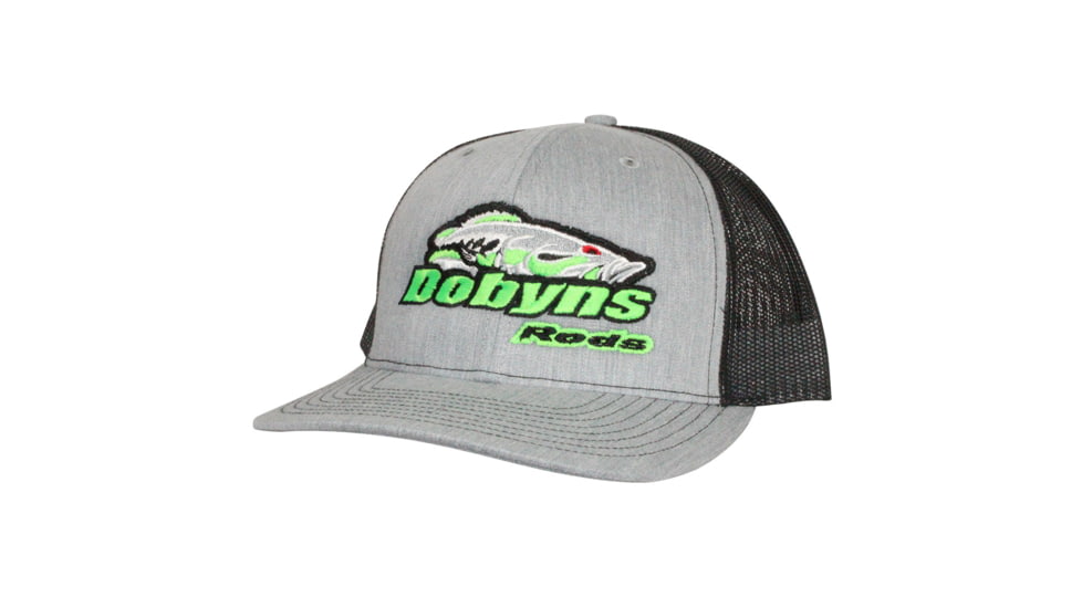 Dobyns FlexFit Mesh Hat - Mens, Gray/Black/Green, ADJ, GRY/BLK GREEN