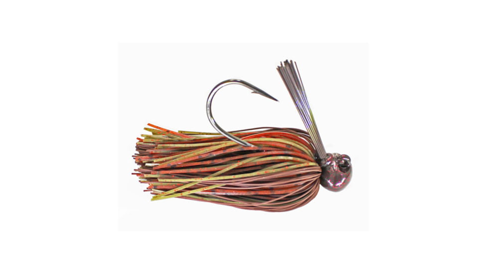 Dobyns Football Jigs Single Pack, 1/4oz, Root Beer &amp; Green Pumpkin Craw, SFB RB/GP 1/4 1PK