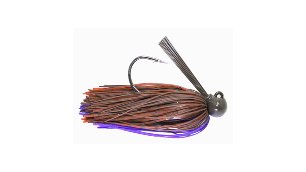 Dobyns Football Jigs Single Pack, 1/2oz, Two-Toned Brown/Purple, SFB TT BRN/PRP 1/2 1PK