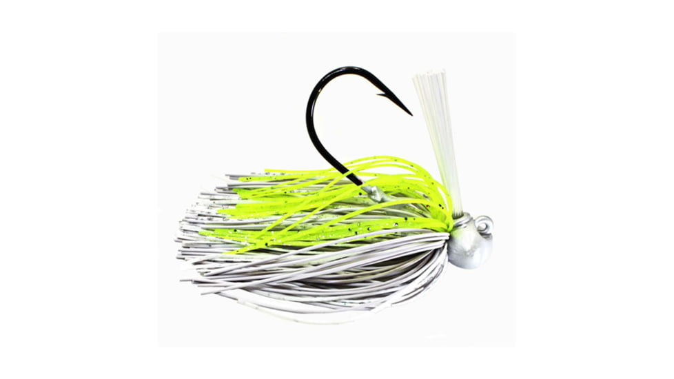 Dobyns Football Jigs Single Pack, 1/4oz, White Vision, SFB WHT VS 1/4 1PK