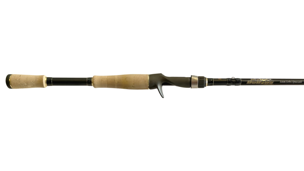 Dobyns Signature Series Rods, 7ft2in, 1pc. 10-20lb, 1/4-1oz, Heavy Power Fast Action, Black/Lt Blue, SAM 724C