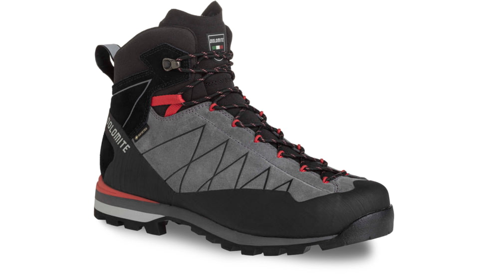 Dolomite Crodarossa HI GTX Shoes - Mens, Gunmetal Grey/Fiery Red, 9.5, 2892411227015-9.5