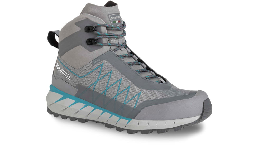 Dolomite Croda Nera HI GTX Shoes - Womens, Aluminium Grey/Capri Blue, 10, 2892241429014-10