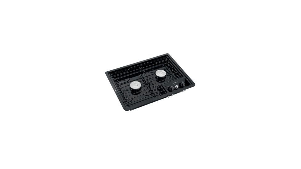 Dometic Dometic 2-Burner Drop-In Gas Cooktop, Black, Black, 9108917573