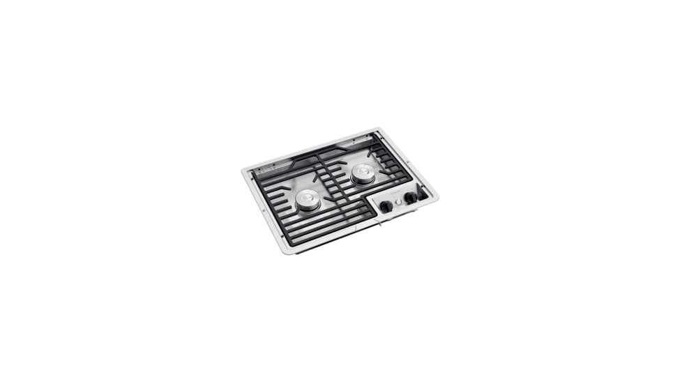 Dometic Dometic 2-Burner Drop-In Gas Cooktop, Black, StainlessSteel, 9108917581