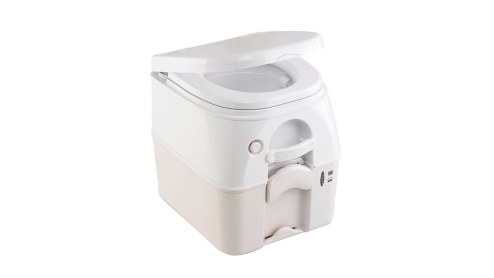 DOMETIC SeaLand 975 Portable Toilet 5.0 Gallon - Tan w/Brackets 37726