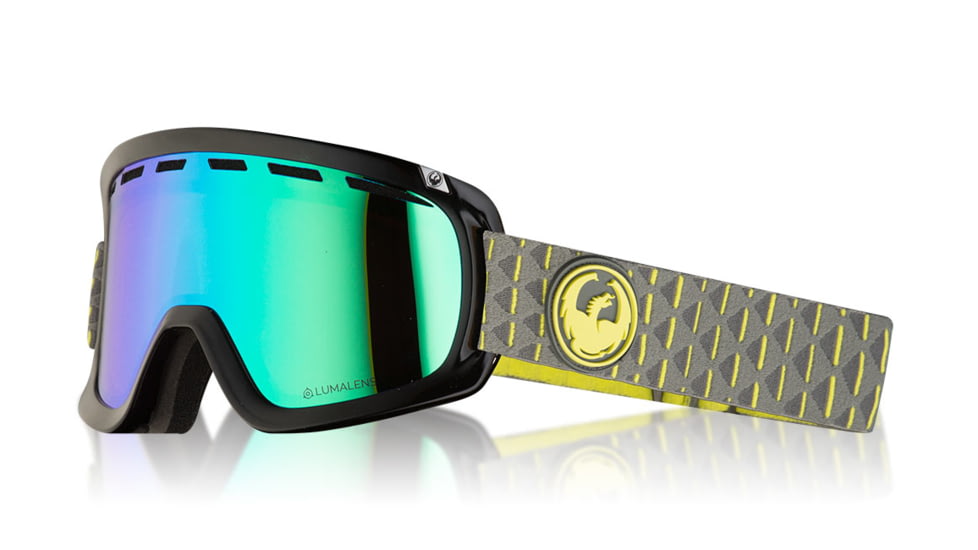 Dragon D1 OTG Goggles, Amp/LumaLens Green Ion, with Bonus LumaLens Amber, One Size 347986032350