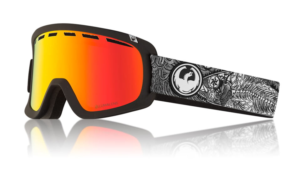 Dragon D1 OTG Goggles, Kengo Kimura DAP/LumaLens Red Ion, with Bonus LumaLens Rose, One Size 347986032568