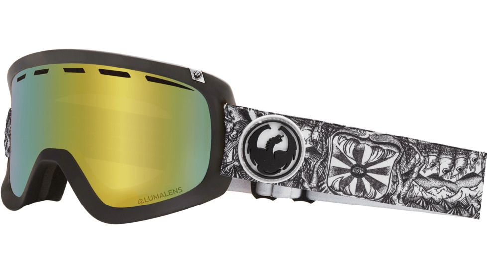 Dragon D1 OTG Goggles, Kengodap/Lumalens Gold Ion, 347986032005