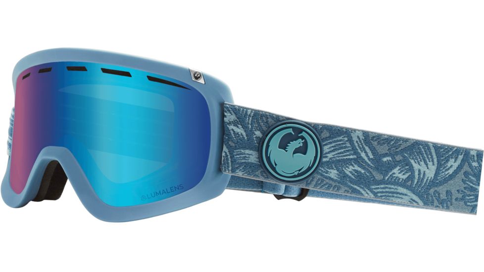 Dragon D1 OTG Goggles, Plex/Lumalens Blue Ion, 347986032600