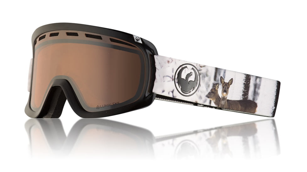 Dragon D1 OTG Goggles, Realm/LumaLens Silver Ion, with Bonus LumaLens Dark Smoke, One Size 347986032349