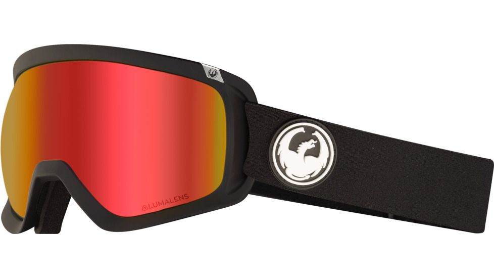 Dragon D3 OTG Goggles, Black/Lumalens Red Ion, 338515026332