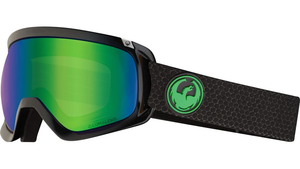 Dragon D3 OTG Goggles, Split/Lumalens Green Ion, 338515026333