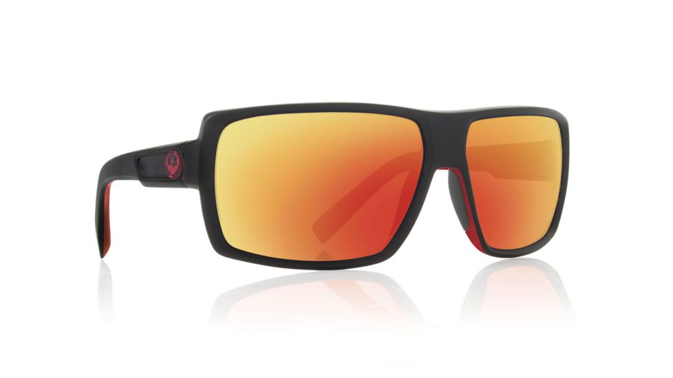 Dragon Double Dos Sunglasses, Jet Red Ion 6212013