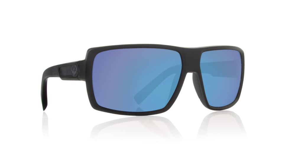 Dragon Double Dos Sunglasses-Matte Black-Blue Ion P2