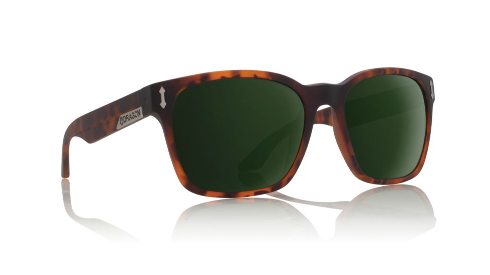 Dragon Liege Sunglasses-Matte Tortoise-Green G15 P2