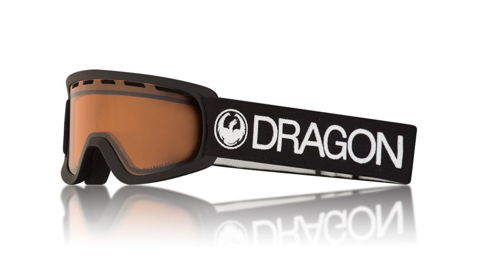 Dragon LiL D Goggles, Black/LumaLens Amber, One Size 286344425355