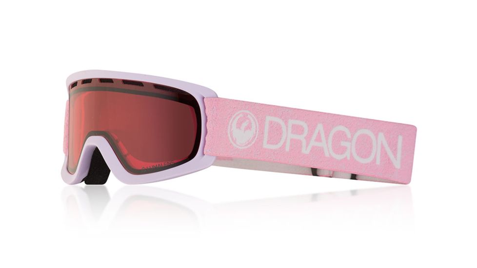 Dragon LiL D Goggles, Light Pink/LumaLens Rose, One Size 286344425273