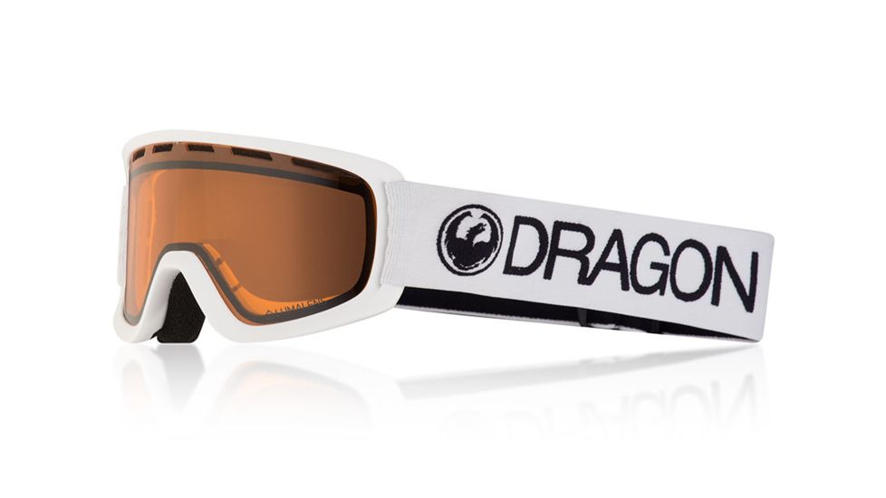 Dragon LiL D Goggles, White/LumaLens Amber, One Size 286344425198