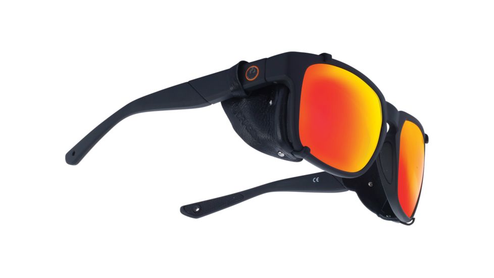 Dragon Mountaineerx Glacier Glasses-Matte Black-Red Ion