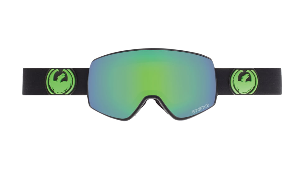 Dragon NFX2 Goggles-Jet-Green Ionized