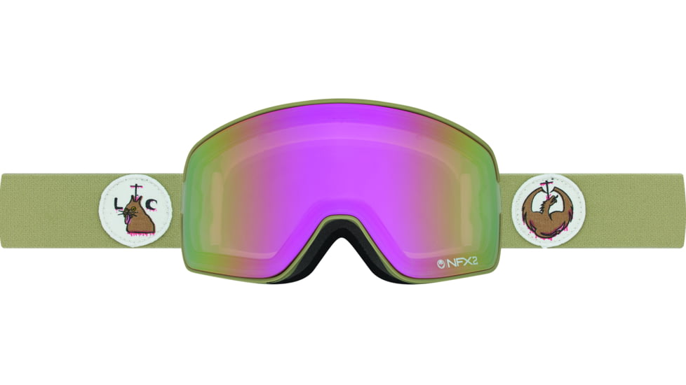 Dragon NFX2 Goggles-Lick The Cat Collab/Pink Ion-Smoke Gold