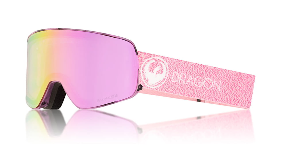 Dragon NFX2 Goggles, Mill/LumaLens Pink Ion, with Bonus LumaLens Dark Smoke, One Size 286056030270