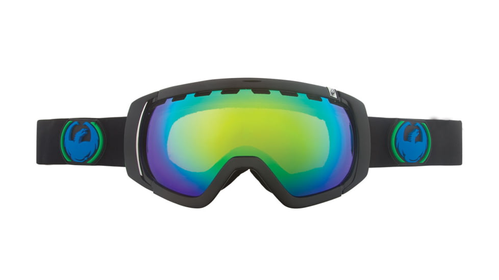 Dragon Rogue Goggles-Jet-Green Ionized