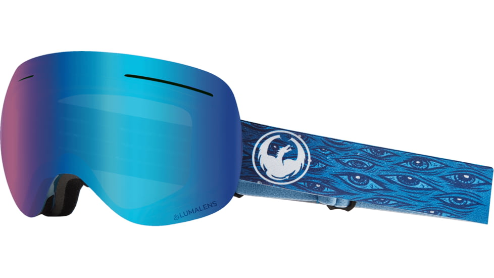 Dragon X1 Goggles, Midnight/Lumalens Blue Ion, 286007528600