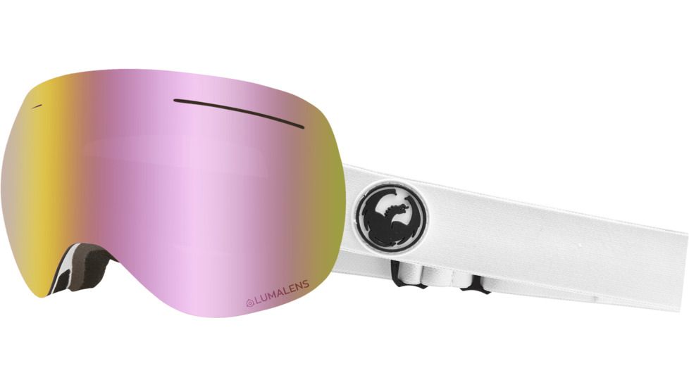 Dragon X1 Goggles, White/Lumalens Pink Ion, 286007528100