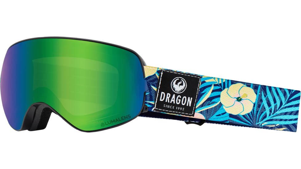 Dragon X2S Goggles, Aloha/Lumalens Green Ion, 307867230802