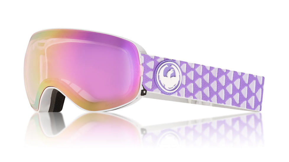 Dragon X2s Goggles, Amp/LumaLens Pink Ion, with Bonus LumaLens Dark Smoke, One Size, 307867230194
