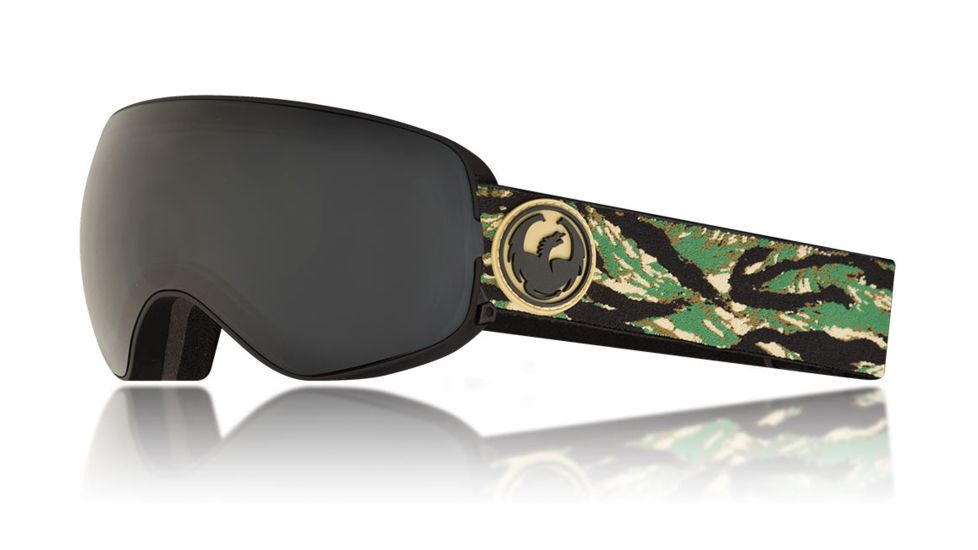 Dragon X2s Goggles, Hunter/Dark Smoke, with Bonus LumaLens Flash Blue/Rose, One Size 307777230330