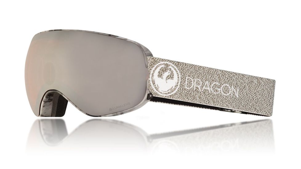 Dragon X2s Goggles, Mill/LumaLens Silver Ion, with Bonus LumaLens Dark Smoke, One Size 307867230255