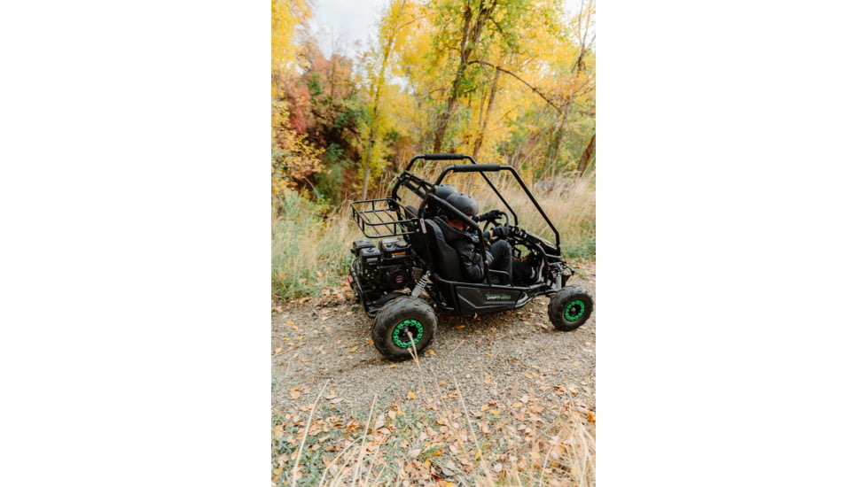 Drift Hero 2 Seat Gas Go Kart, Black, 674447in, DH1002