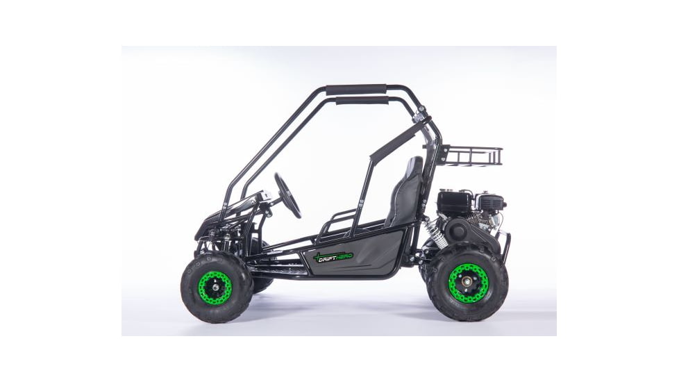 Drift Hero 2 Seat Gas Go Kart, Black, 674447in, DH1002