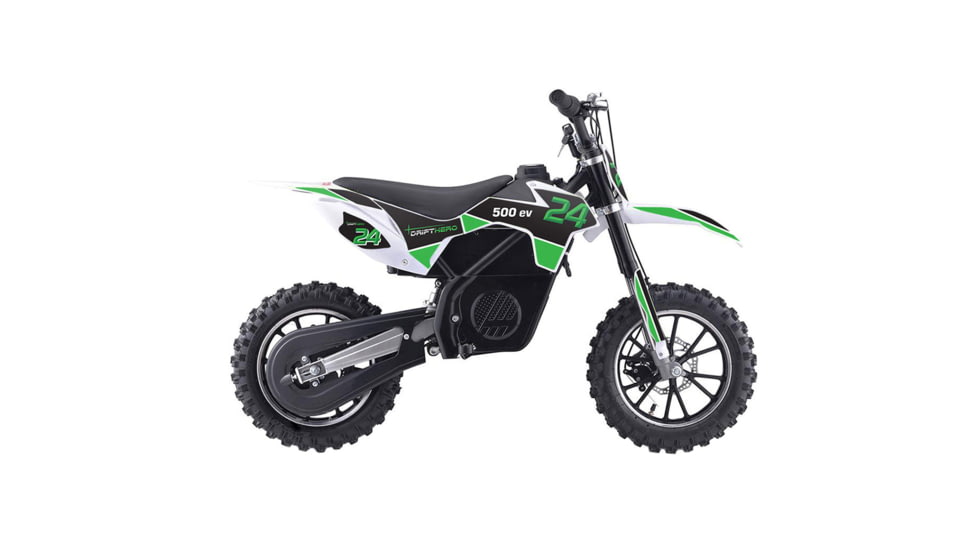 Drift Hero 500W Electric Dirt Bike, Black, 492231.5in, DH1006